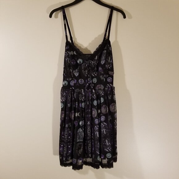 Hot Topic Cosmic Aura Stained Glass Mini Dress - Picture 1 of 5